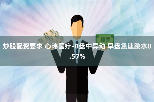 炒股配资要求 心玮医疗-B盘中异动 早盘急速跳水8.57%